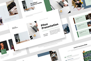 Pituo : Pitch Deck Powerpoint, a Presentation Template by Punkl Camp