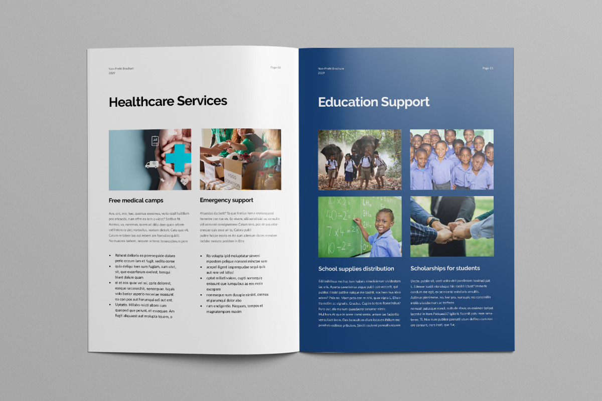 Nonprofit Charity Brochure | Canva, a Brochure Template by Pixelpick (Photo 6 of 9)