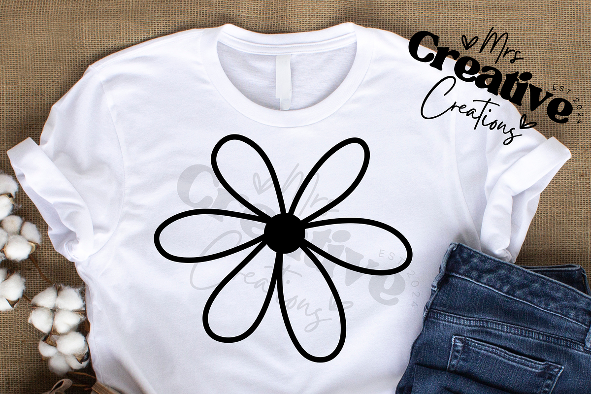 Flowers outline Bundle Clipart, a Graphic by Mrs. Creative Creations (Photo 3 of 7)
