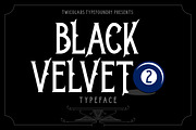 Black Velvet 2, a Font by Twicolabs Fontdation (Thumbnail 1 of 5)