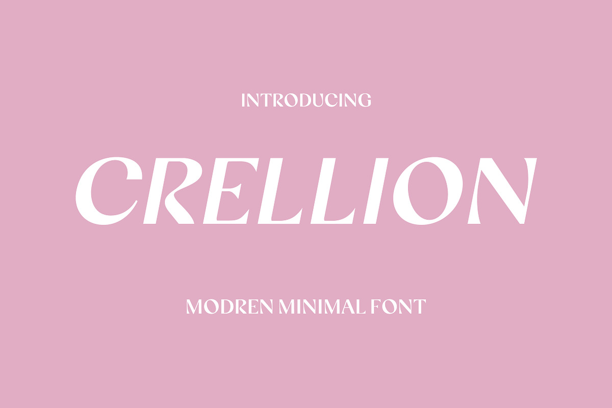 Crellion | Modern Serif Typeface, a Serif Font by Artdez (Photo 1 of 5)