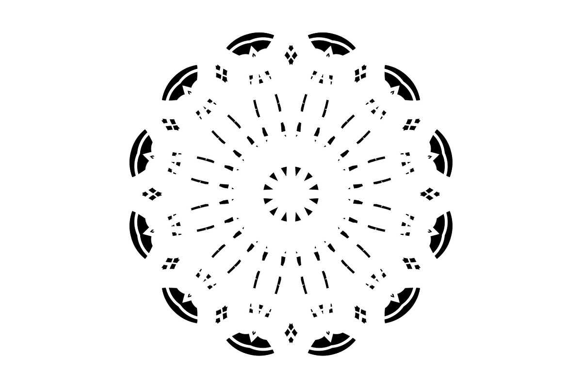 Modern Black and White Mandala Pack, a Decorative Illustration by NJ Himel (Photo 78 of 101)