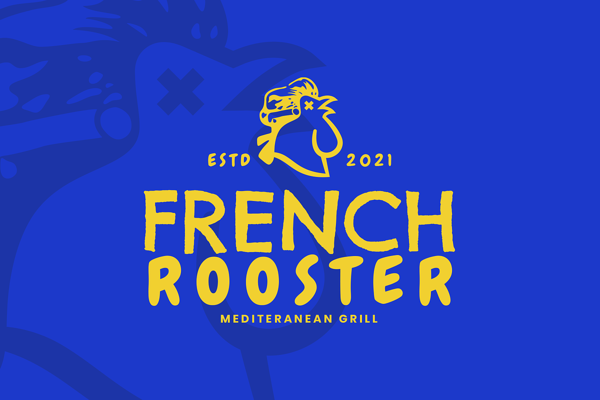 Restaurant French Rooster Logo, a Branding & Logo Template by Headfonts (Photo 3 of 3)