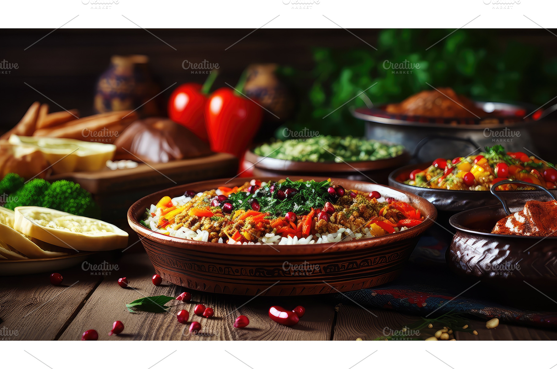 meze traditional turkey food ai, a Background Photo by pikepicture