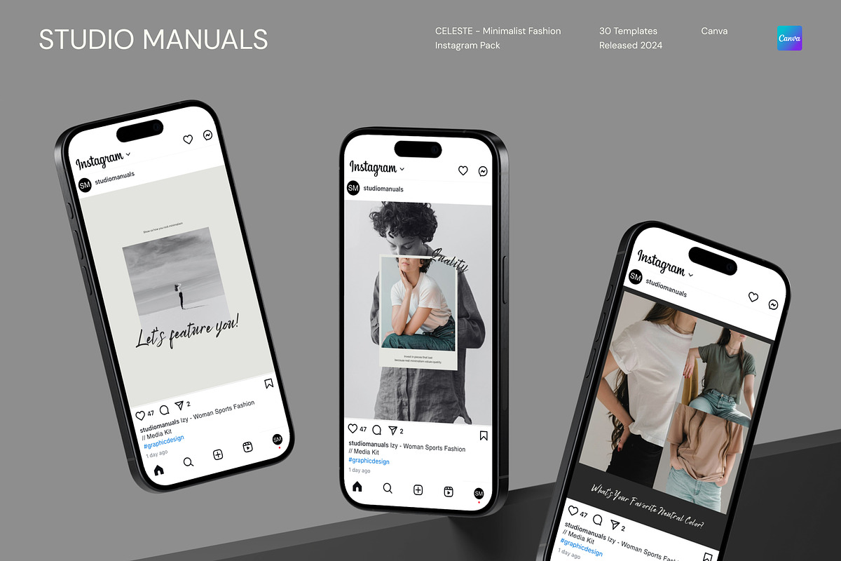 CELESTE – Minimalist Fashion IG Post, a Social Media Template by Studio Manuals (Photo 4 of 8)