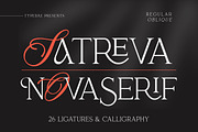 Satreva Nova Serif Font, a Serif Font by Typebae (Thumbnail 1 of 8)
