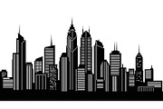 City Skyline Silhouette Bundle, an Illustration by jahid234 (Thumbnail 34 of 41)