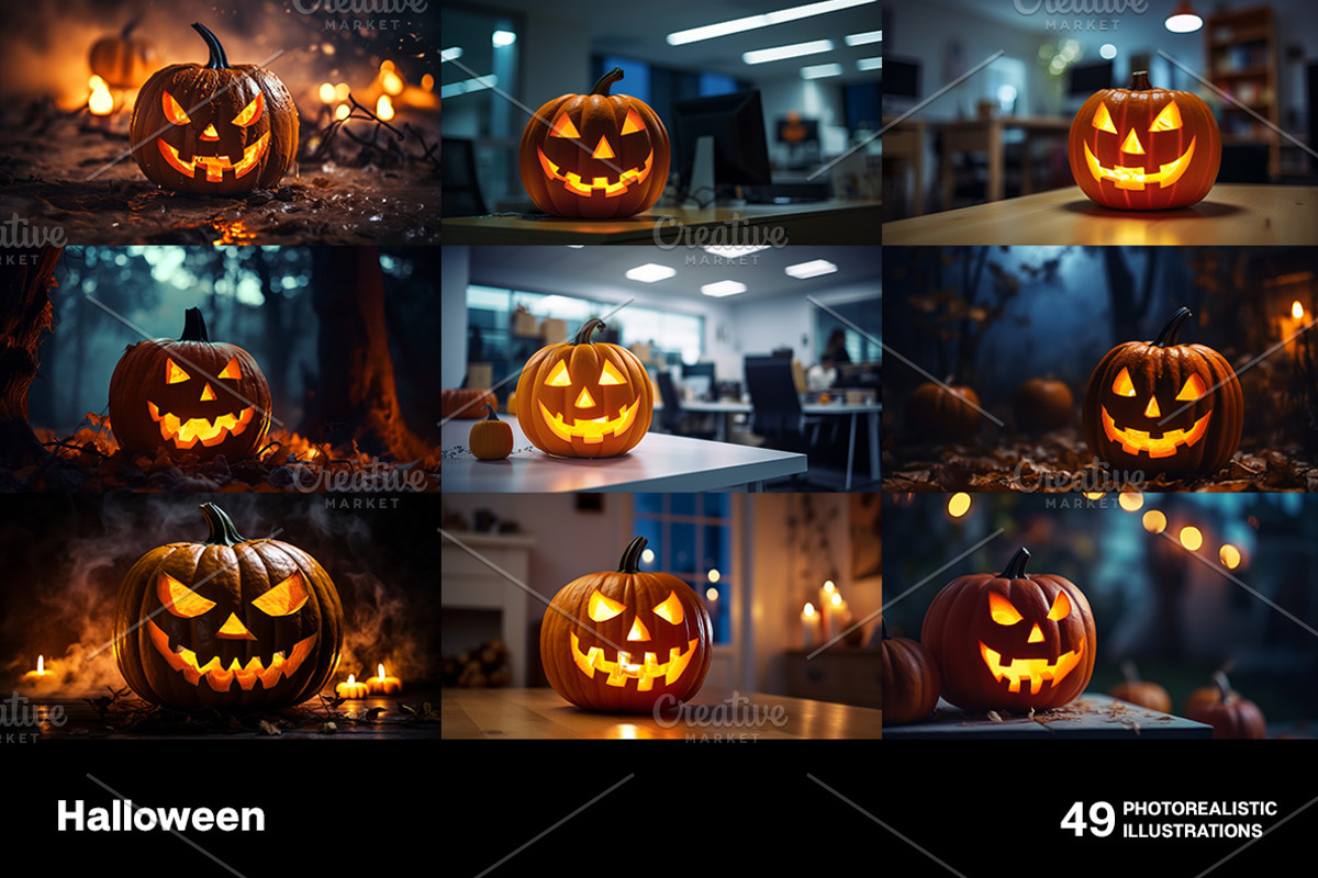 Halloween. 49 images, a Holiday Photo by Handmadefont (Photo 10 of 12)
