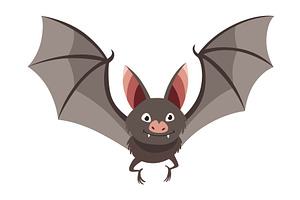 Bat. Concept cartoon bat. Vector, an Animal Illustration by the8monkey