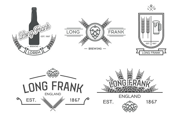 Vector Labels Of Brewery.Part Ii