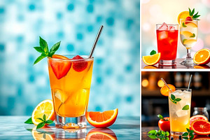 Fresh Cocktail Drink Fruit, a Background Graphic by IrySha