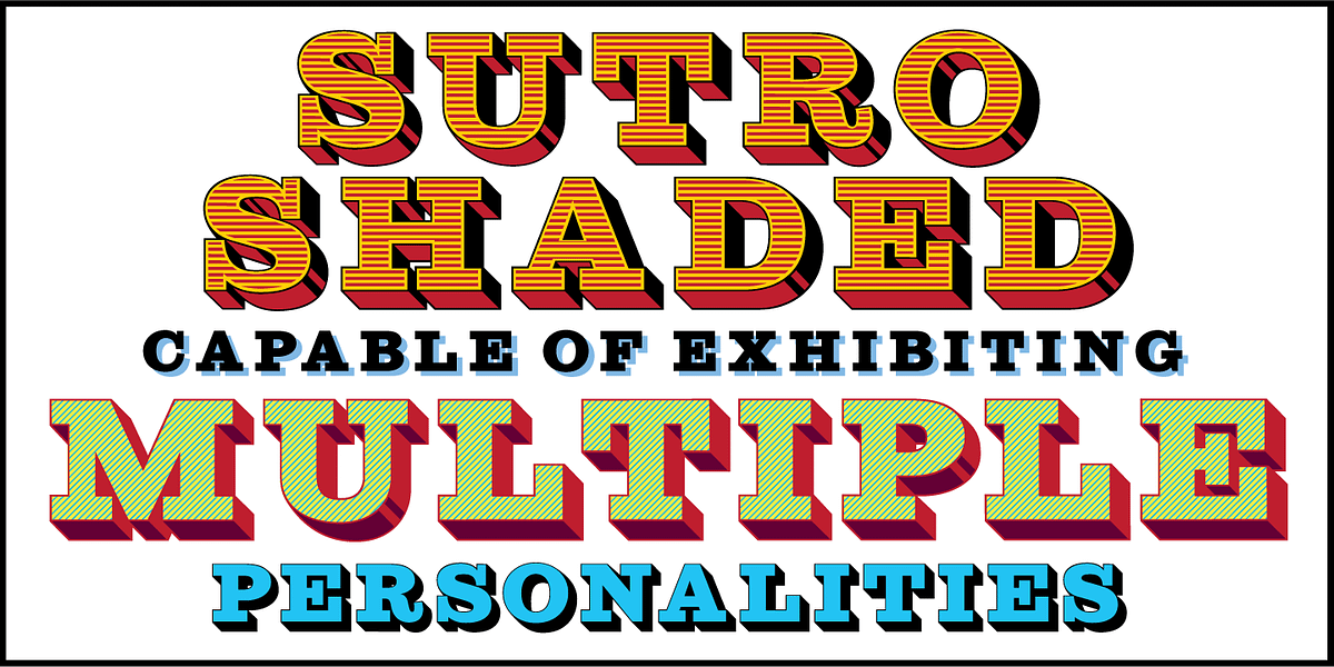Sutro Shaded, a Slab Serif Font by Parkinson Type Design (Photo 3 of 7)