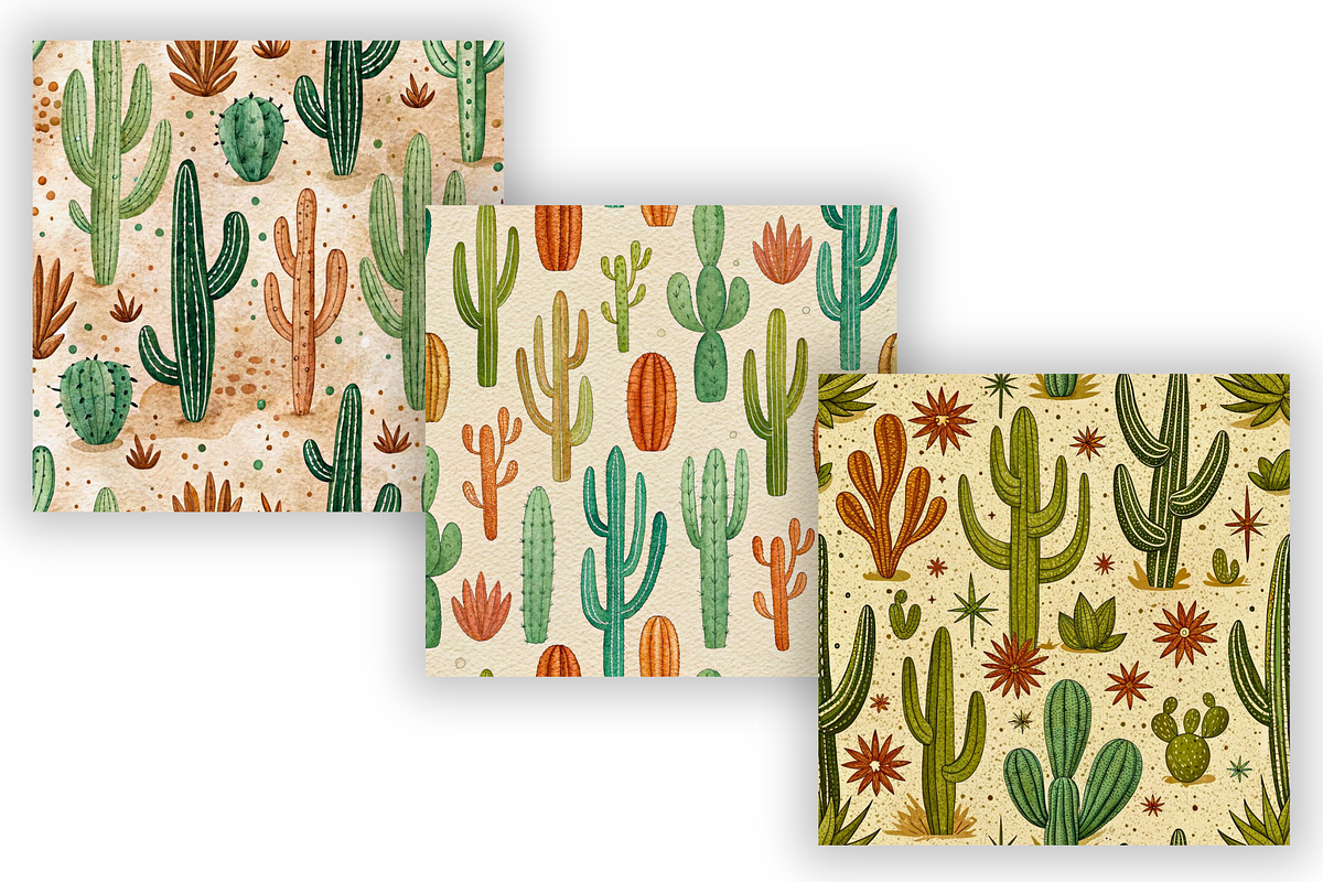 Desert Dreams Seamless Pattern