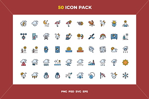 Weather icons, an Outline Icon by Wencory