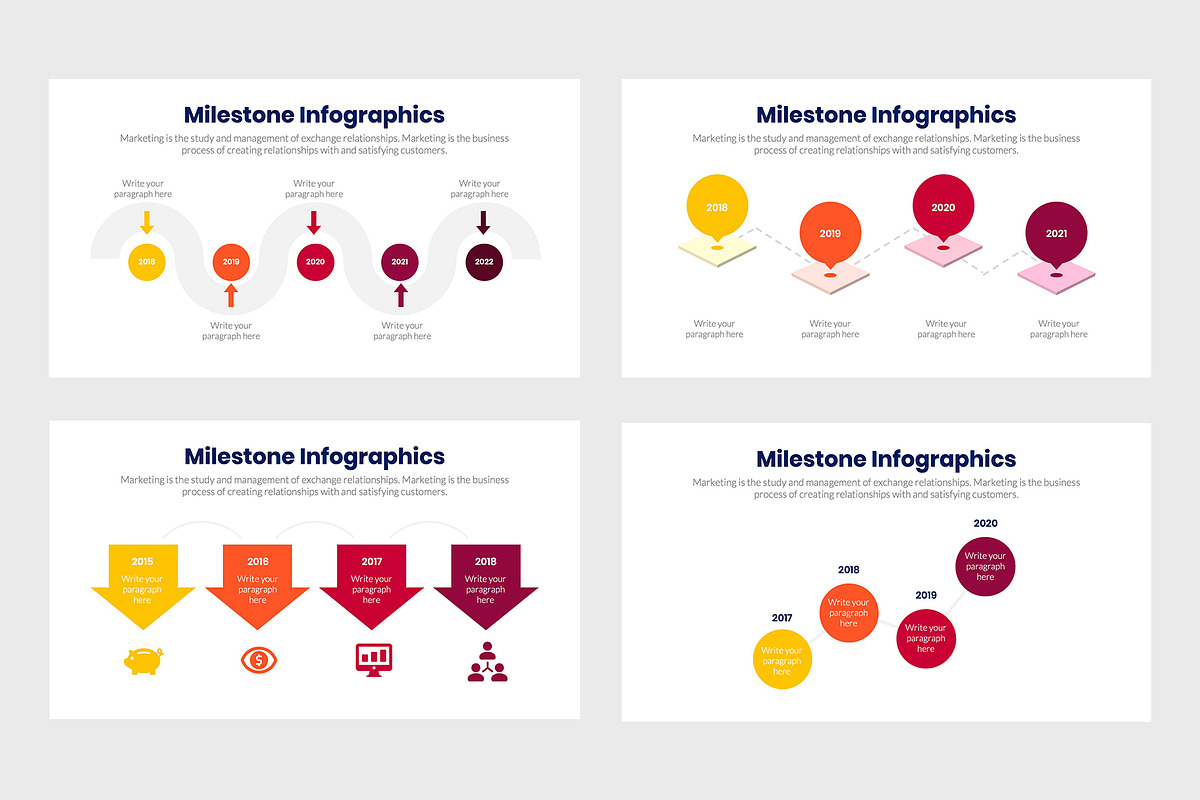 Milestone Infographics, a Presentation Template by slidequest (Photo 5 of 6)