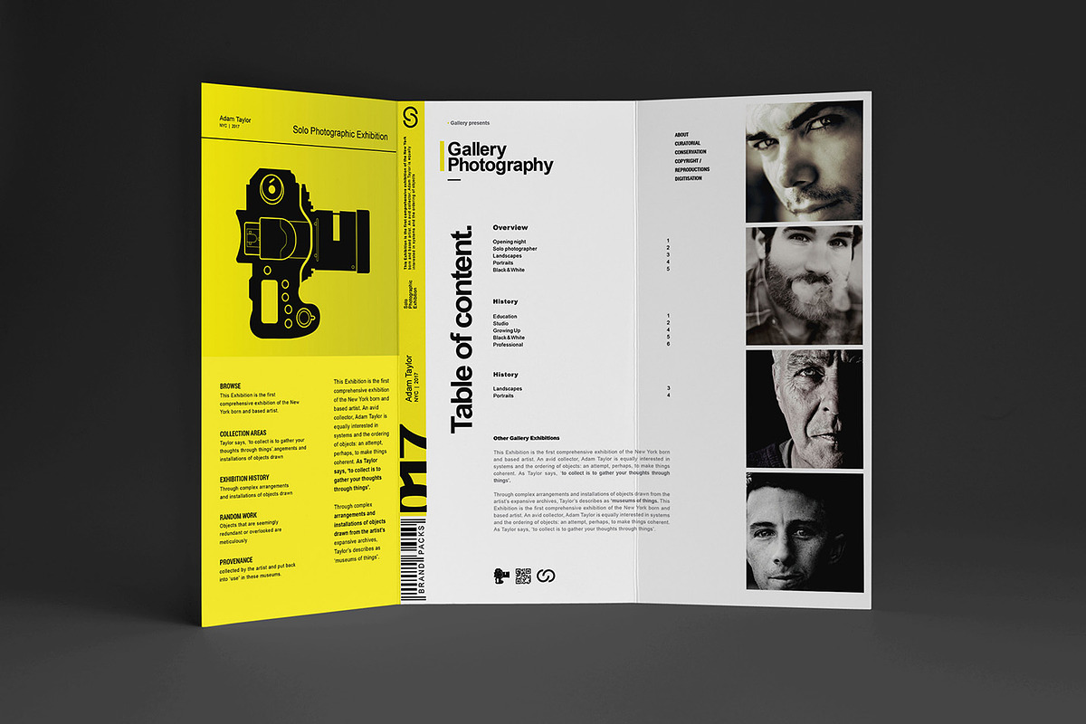 Photography Exhibition Tri-fold, a Brochure Template by BrandPacks (Photo 4 of 5)