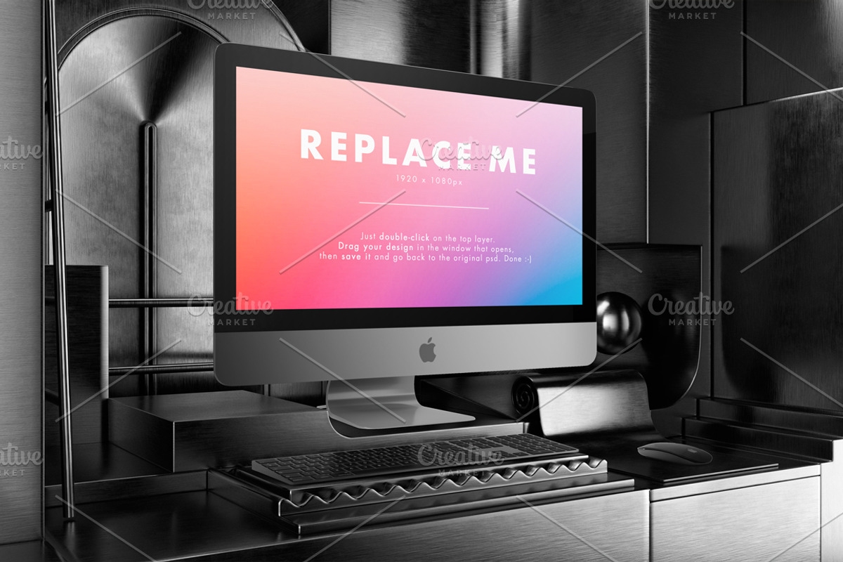 iMac Creative Mockups Set, a Mac Mockup by As Good As Possible (Photo 8 of 16)