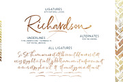Richardson - Signature Brush, a Script Font by Sarid Ezra (Thumbnail 2 of 15)