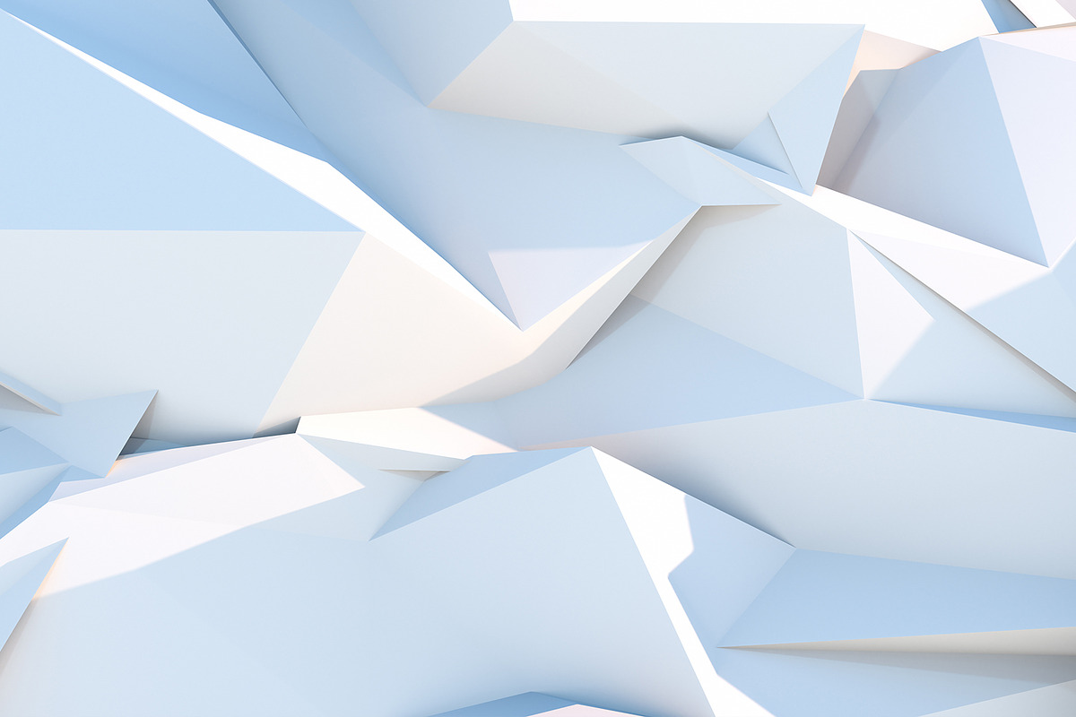White polygonal geometric background, a Pattern Graphic by iLexx (Photo 2 of 2)