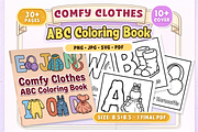 Comfy Clothes ABC Coloring Book, an Education Illustration by Craftsbeefy (Thumbnail 1 of 4)