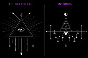 Triangle Alchemy - Vector Set, a Decorative Illustration by The Gypsy Goddess (Thumbnail 3 of 10)