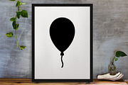 Balloons Silhouette SVG, a Decorative Illustration by newminddesign (Thumbnail 3 of 3)