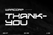 WARCORP – Futuristic Display Font, a Sans Serif Font by Vroz Studio (Thumbnail 8 of 8)