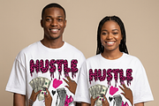 Hustle Pink Leopard Money Art, a Shirt Mockup by Vector Stall (Thumbnail 14 of 14)