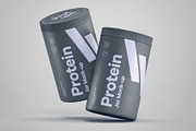 Protein Tall Jar Mock-up, a Packaging Mockup by zippypixelstudio (Thumbnail 6 of 12)