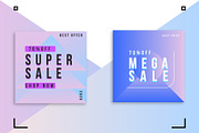 6 modern social sale promo banners,, a Social Media Template by designbydi (Thumbnail 2 of 4)