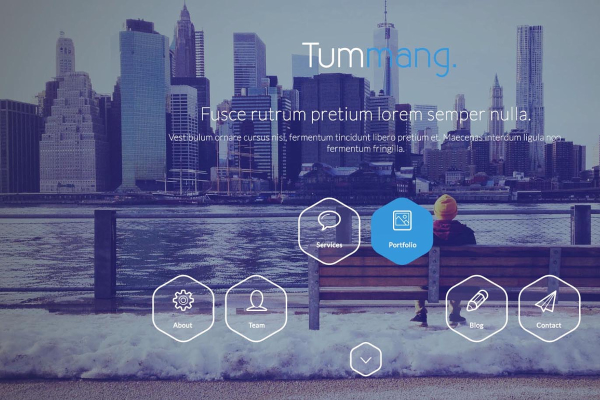 Tummang - Multi Purpose One Page Psd, a Landing Page Template by Tetuko Themes (Photo 1 of 3)