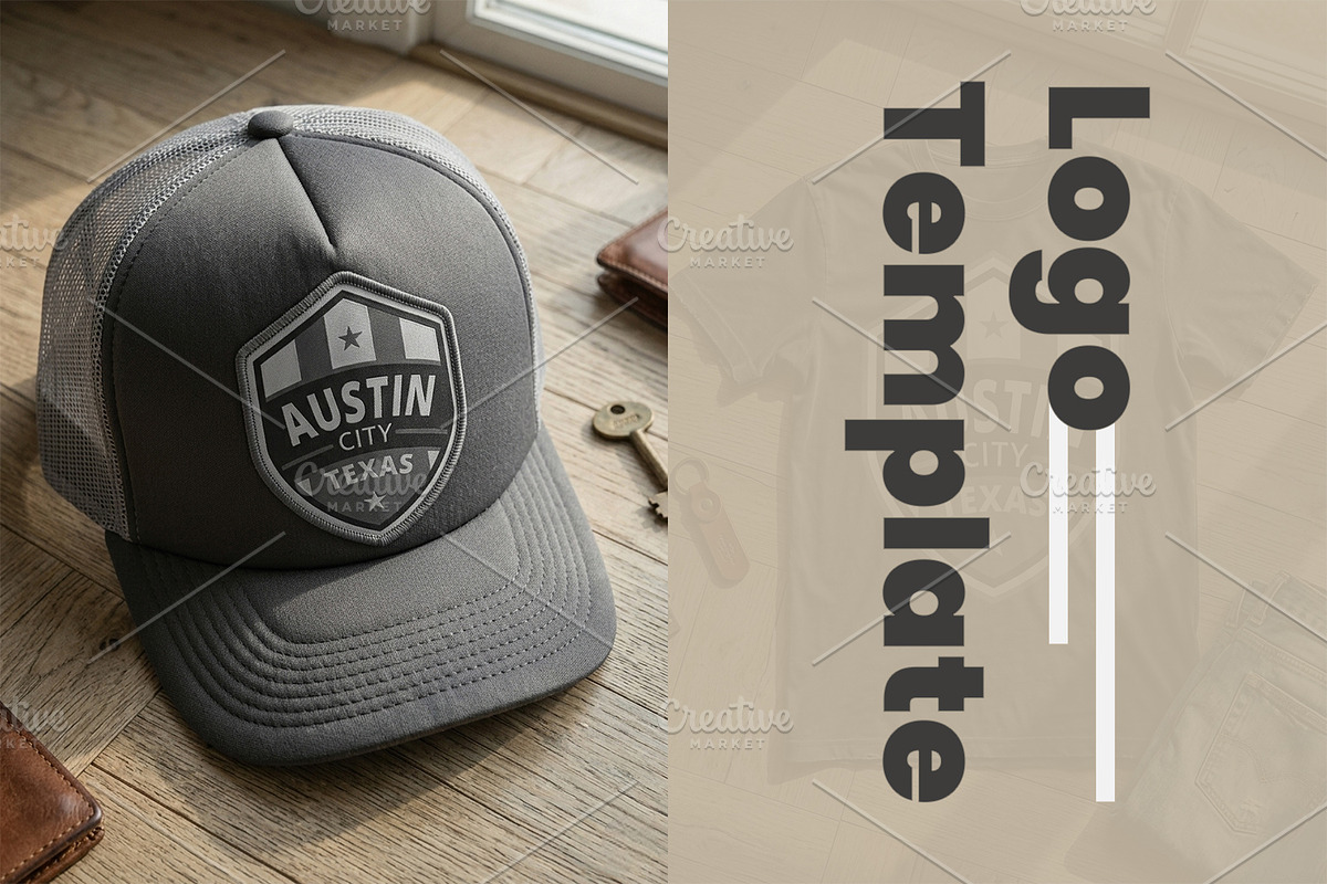 Austin Texas Shield Logo Template, a Branding & Logo Template by Aura Canyon HQ (Photo 3 of 4)