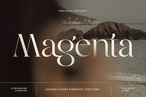 Unique Elegant Luxury Font - Magenta, a Serif Font by Sensatype
