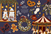 Cozy Christmas – Vector Clipart, a Seasonal Illustration by Jenny Quince (Thumbnail 2 of 14)