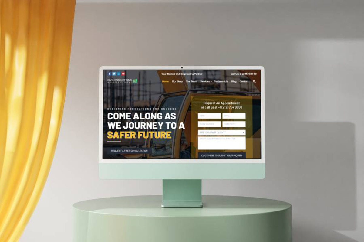 Civil Engineering WordPress Theme preview 3