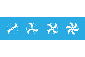 Airplane propellers with dynamic, a Transportation Illustration by GraphiShop