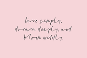 White Magnolias Script, a Handwritten Font by Beck McCormick (Thumbnail 2 of 10)