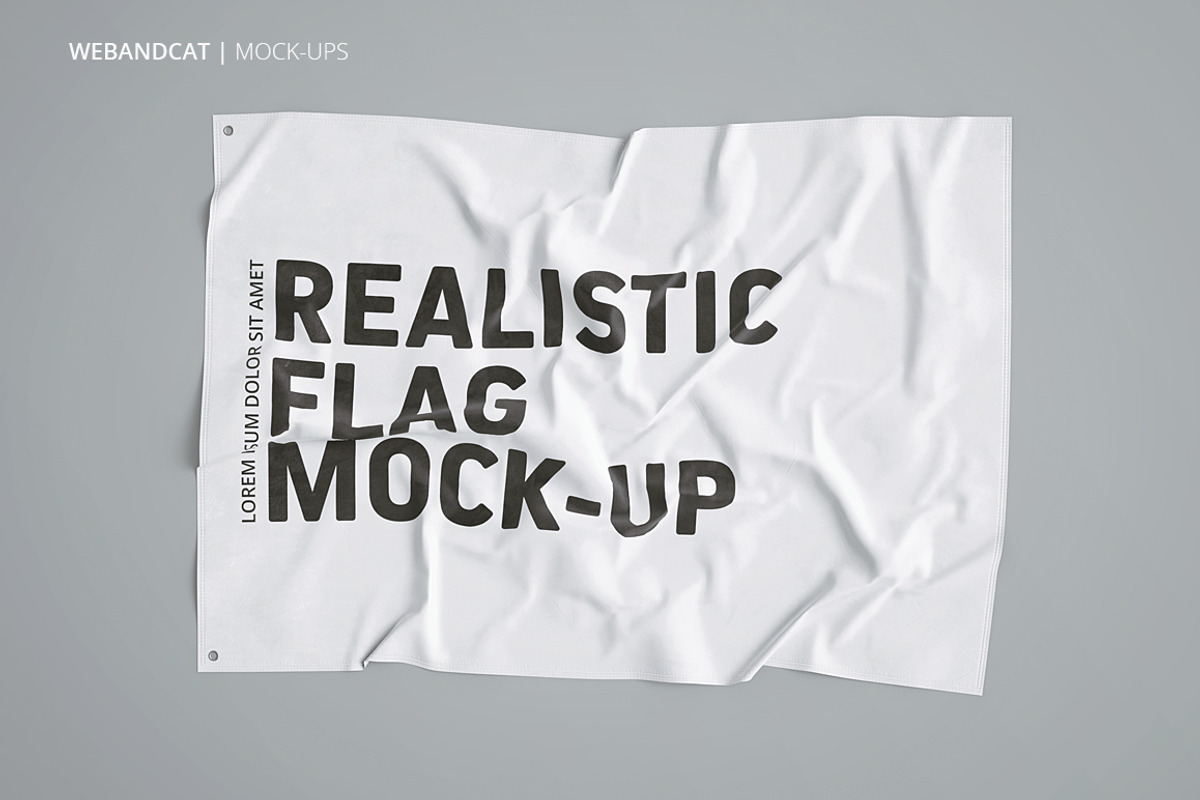 3D Flag Mock-Up, an Advertising Mockup by WebAndCat (Photo 12 of 20)