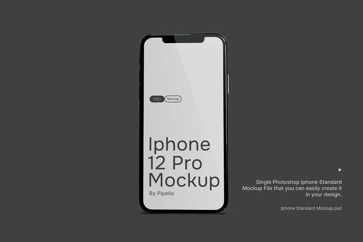 Iphone 12 Pro Mockup 03, an iPhone Mockup by Pipello Grafik (Photo 4 of 4)