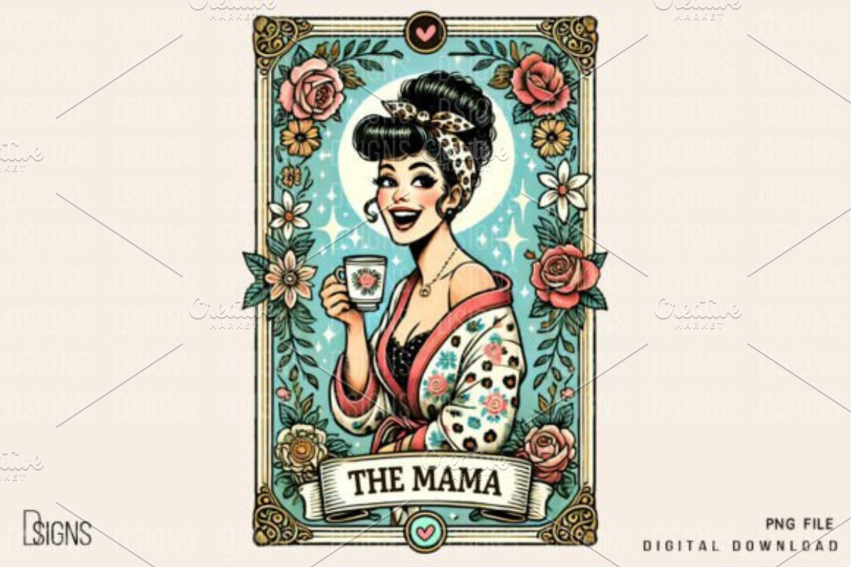 Vintage Mothers Day Funny Mama Bundl, a Product Mockup by Design Station (Photo 9 of 10)