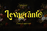 Levagrante - Display Serif Font, a Serif Font by RockboyStd (Thumbnail 1 of 12)