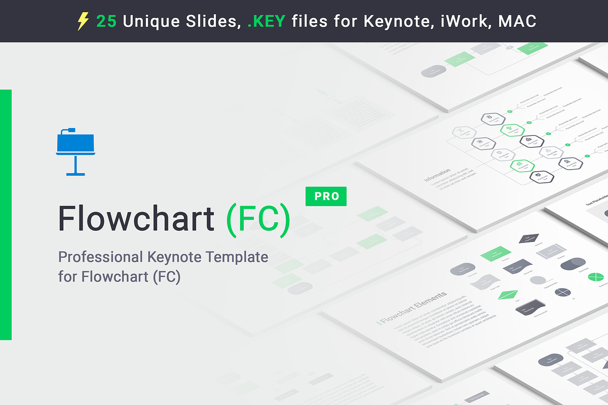 Flowchart Keynote Templates, a Presentation Template by HiSlide.io