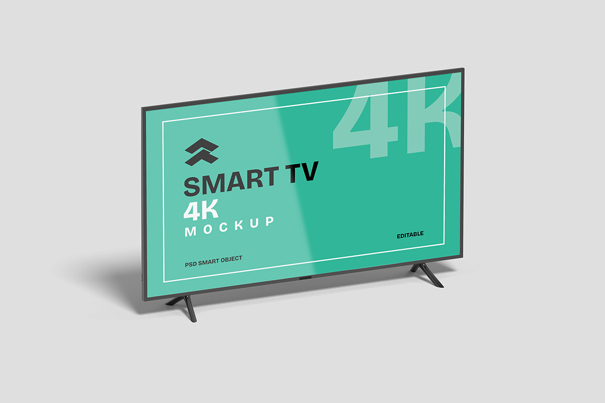 Smart TV 4K - Mockup, a Mockup by Rometheme Std (Photo 4 of 5)