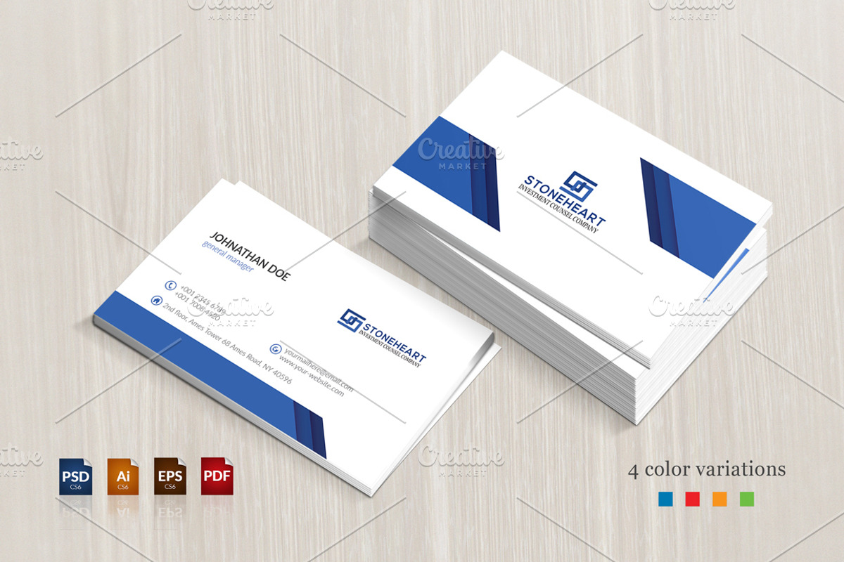Corporate Business Card, a Business Card Template by BettyDesign (Photo 1 of 5)