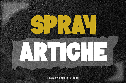 Spray Artiche - Modern Sans Font, a Sans Serif Font by Iqsiart Studio