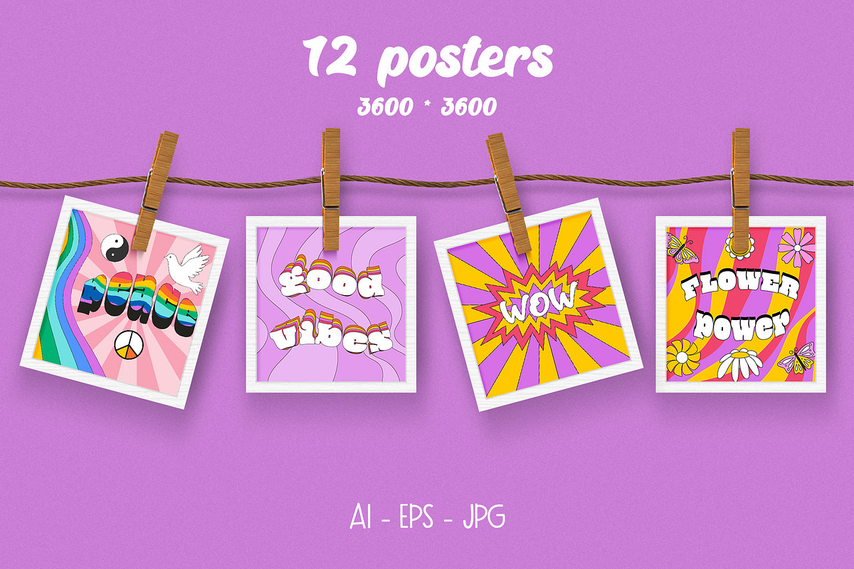 The 90s. Cliparts, cards, patterns, an Object Illustration by Valeria Soloveva (Photo 10 of 23)