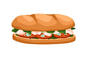 Sandwiches, toasts and burgers set, a Food Illustration by Good Studio (Thumbnail 10 of 21)