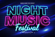 Night Music Editable Text Effect, a Layer Style Add-On by Niestart Creation (Thumbnail 2 of 2)