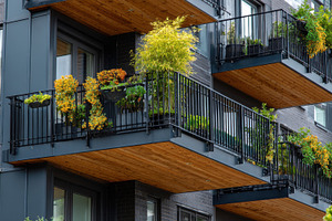 Beautiful modern balcony gardens, a Photo by Pavel_design