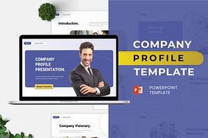 Company Profile Powerpoint, a Presentation Template by casanovastudio